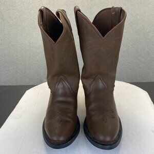 Justin Brown Leather Western,‎ Cowboy  Boots JB1100 Mens Size 10.5  EE